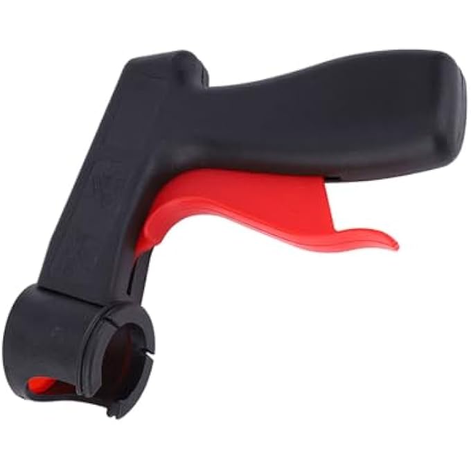 EUJGOOV AEROSOL SPRAY CAN HANDLE ERGONOMIC GRIP PAINT SPRAY TOOL FOR HOME IMPROVEMENT PROJECTS BLACK RED PP MATERIAL - Image 4